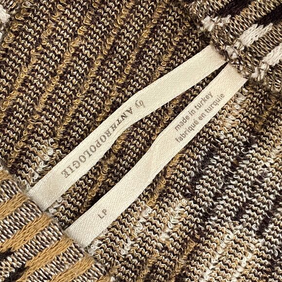 ~ Anthropologie LG P * 3pc Boho Set Bundle Top Skirt Pants-Retro Brown Black LGp - Picture 4 of 16